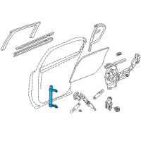 OEM 2002 Buick Park Avenue Retainer Asm-Rear Side Door Window Channel <Use 1C5L Diagram - 25670016