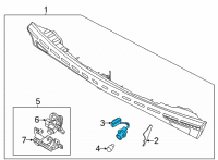 OEM 2022 Kia K5 Rear Holder & Wiring Diagram - 92492L3100