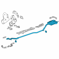 OEM 2016 Chevrolet Volt Muffler & Pipe Diagram - 84096823