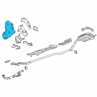 OEM 2018 Chevrolet Volt Converter Heat Shield Diagram - 12681027