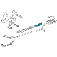 OEM 2018 Chevrolet Volt Heat Shield Diagram - 23104258