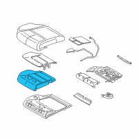 OEM 2020 Lincoln Continental Seat Cushion Pad Diagram - GD9Z-54632A23-F