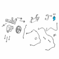 OEM 2017 Ford Transit-350 HD Power Steering Pump Reservoir Diagram - CK4Z-3E764-C