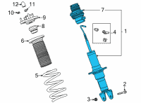 OEM 2021 Chevrolet Corvette Shock Diagram - 84884799