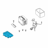 OEM 2005 Pontiac GTO Tray, Battery Diagram - 92111003