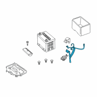 OEM 2005 Pontiac GTO Cable Asm-Battery Positive & Negative Diagram - 92184251