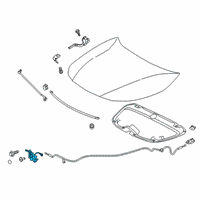 OEM 2019 Toyota Corolla Latch Diagram - 53510-02780