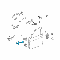 OEM 2011 Honda Accord Checker, Left Front Door Diagram - 72380-TE0-A01