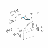 OEM Honda Accord Cable, Inside Handle Diagram - 72131-TE0-A01