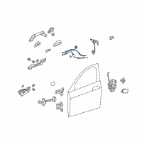 OEM Honda Accord Cable, Door Lock Diagram - 72133-TE0-A01