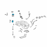 OEM 2008 Lexus LS460 Plate Sub-Assembly, Fuel Diagram - 77024-50021