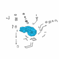 OEM 2014 Lexus LS600h Fuel Tank Assembly Diagram - 77001-50161