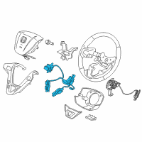 OEM 2007 Acura MDX Switch Assembly, Steering Diagram - 35880-STX-A02