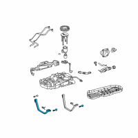 OEM 2005 Toyota Tundra Fuel Tank Strap Diagram - 77601-0C020