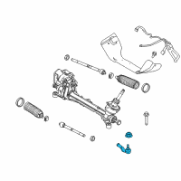 OEM 2012 Ford Focus Outer Tie Rod Diagram - BV6Z-3A130-A