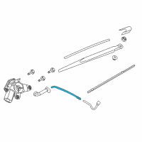 OEM Nissan Rogue Tube Assy-Back Window Washer Diagram - 28975-5HA0A