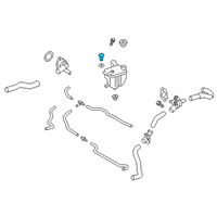 OEM Lexus RX450h Radiator Drain Cock Packing Diagram - 16492-21050