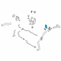 OEM 2022 Toyota Prius AWD-e Water Outlet Gasket Diagram - 16341-37010