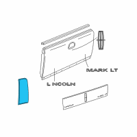 OEM 2006 Lincoln Mark LT Reflector Diagram - 5L3Z-13A565-AA