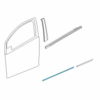 OEM Chevrolet Spark Body Side Molding Diagram - 95421587