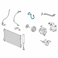 OEM 2013 Honda Accord Hose Complete, Dischar Diagram - 80315-T2G-A01