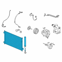 OEM 2015 Honda Accord Condenser Comp Diagram - 80110-T2F-A01