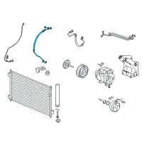 OEM Honda Accord Hose Complete, Suction Diagram - 80311-T2G-A01
