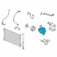 OEM Honda Crosstour Compr, Comp Diagram - 38810-5G0-A01