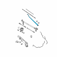 OEM 2005 Nissan Pathfinder Windshield Wiper Arm Assembly Diagram - 28881-EA000