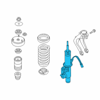 OEM 2010 BMW X6 Front Right Suspension Strut Diagram - 37-11-6-794-538