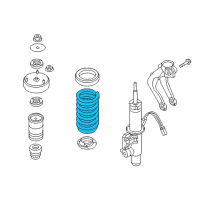 OEM 2009 BMW X6 Front Coil Spring Diagram - 31-33-6-783-003