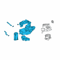 OEM 2006 Toyota Tundra Heater Assembly Diagram - 87150-0C040