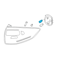 OEM Ford Ranger Stop Lamp Bulb Diagram - DR3Z-13466-B