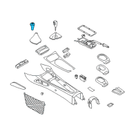 OEM 2004 BMW Z4 Gear Lever Cover Diagram - 25-11-7-523-204