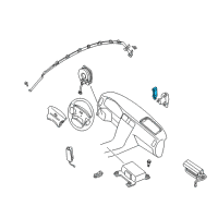 OEM 2005 Infiniti Q45 Sensor-Air Bag, Front Center Diagram - 98581-AR00A