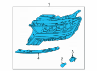 OEM 2021 Kia Sorento Lamp Assembly-Head, LH Diagram - 92101R5000