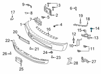 OEM Lincoln Corsair Bracket Bolt Diagram - -W505444-S439