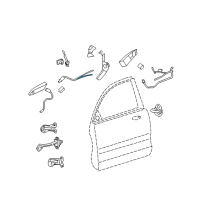 OEM 2006 Kia Optima Cable Assembly-Front Door Inside Diagram - 813712G000