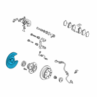 OEM 2001 Honda Accord Splash Guard, Right Rear Diagram - 43253-S4K-305
