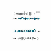 OEM 2005 Chevrolet Aveo Joint, Front Wheel Drive Shaft Cv Inner Diagram - 96489845