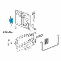 OEM 2010 Jeep Wrangler Latch-Swing Gate Diagram - 4589584AG