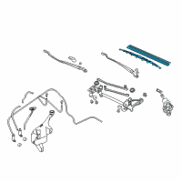 OEM 2003 Honda Civic Blade, Windshield Wiper (600MM) Diagram - 76620-S5T-A02