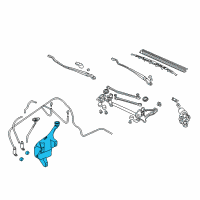 OEM Honda Tank Set, Washer (2.5L FR-RR) Diagram - 76840-S5T-E01