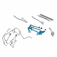 OEM 2002 Honda Civic Link, FR. Wiper (LH) Diagram - 76530-S5T-A01