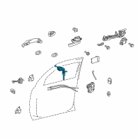 OEM Toyota Land Cruiser Cylinder & Keys Diagram - 69052-60282