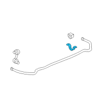 OEM 2006 Cadillac SRX Stabilizer Bar Bracket Diagram - 25719675