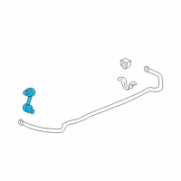 OEM Cadillac CTS Stabilizer Link Diagram - 25964513