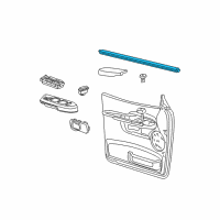 OEM Ford Explorer Sport Trac Door Seal Diagram - 1L5Z3521457AA