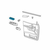 OEM 2001 Ford Explorer Sport Trac Window Switch Diagram - 1L5Z-14529-AB