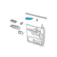 OEM 2004 Ford Explorer Sport Trac Armrest Pad Diagram - 3L2Z-7824100-AAA